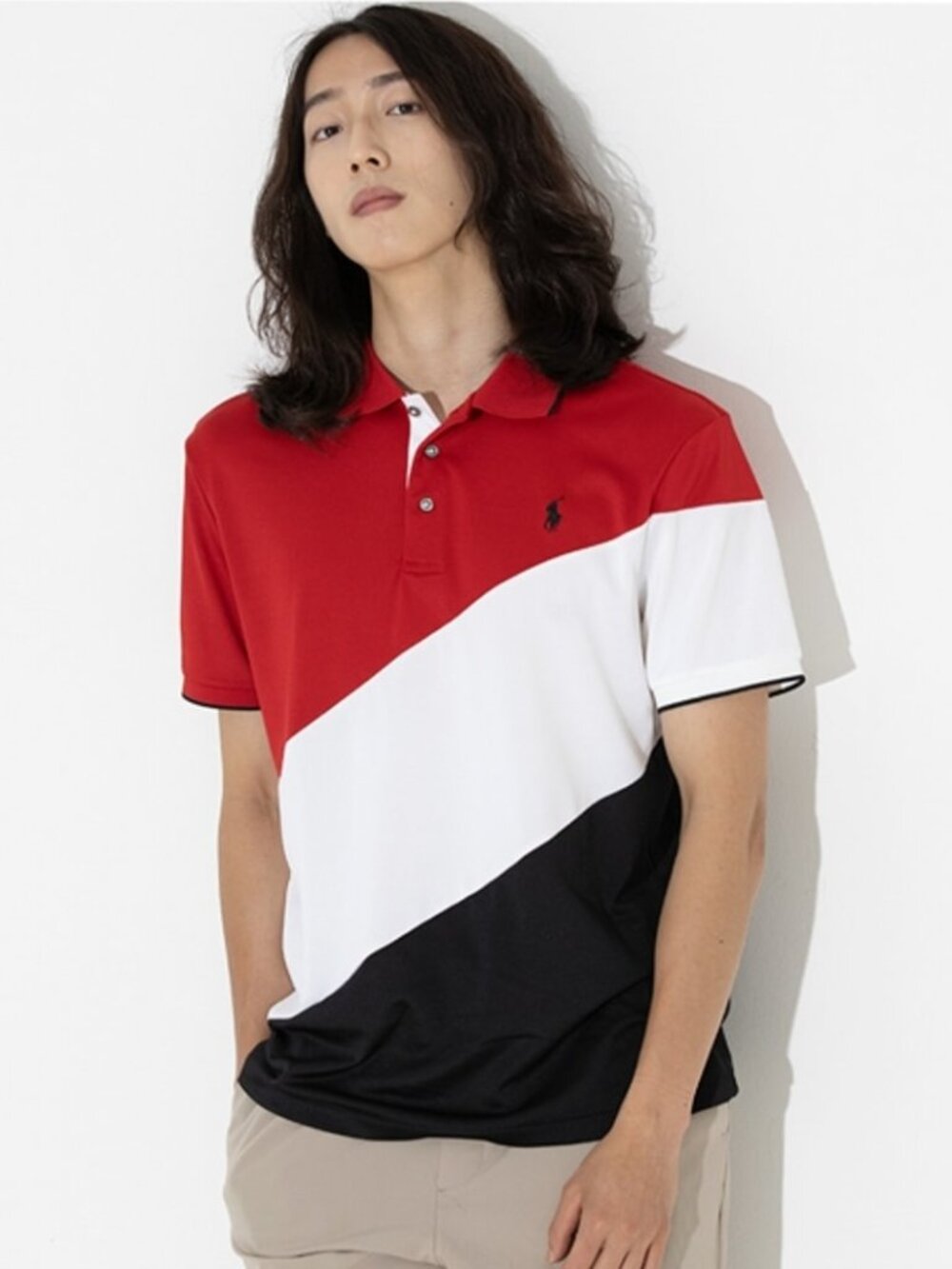 POLO RALPH LAUREN MEN'S COLORBLOCK POLO SHIRT Sz-L